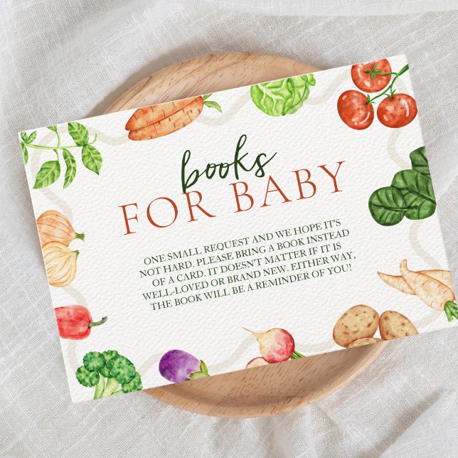 Lokal erbaut | Bauer Market Books for Baby Begleitkarte (books for baby farmers market vegetables locally grown baby)