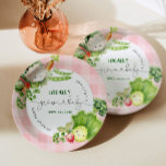 Lokal gewachsene Pink-Baby-Bauern vermarkten Babyd Pappteller<br><div class="desc">Lokal gewachsene Pink Girl Baby Bauer vermarkten Babydusche Papier Teller Matching Artikel sind verfügbar.</div>
