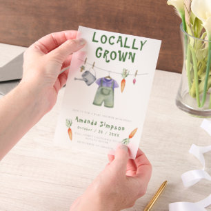 Lokal gezüchtete Baby Bauern Market Baby Shower