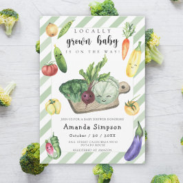 Lokal gezüchtete Baby Bauern Market Baby Shower Einladung