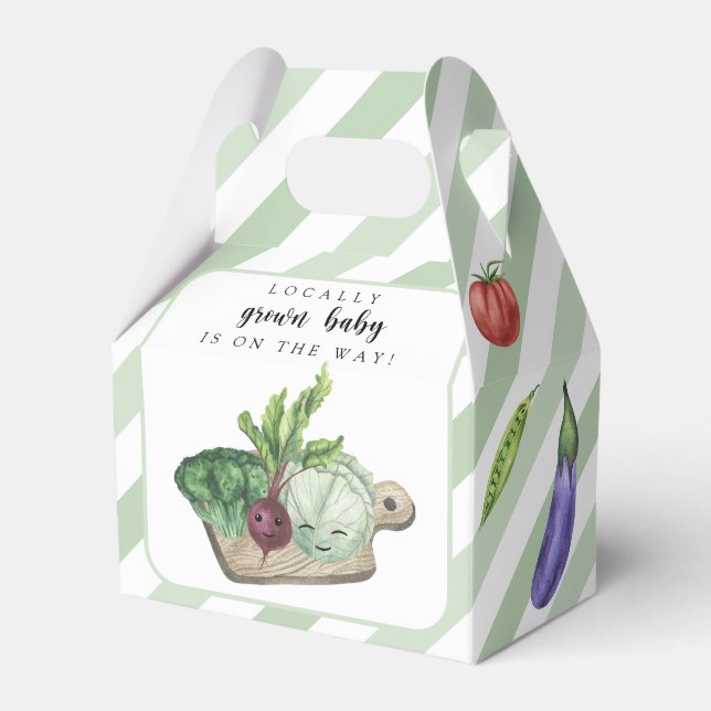 Lokal gezüchtete Baby Bauern Market Baby Shower Geschenkschachtel (Vorderseite)