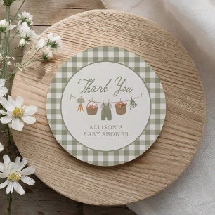 Lokal gezüchtete Baby Bauern Market Baby Shower Runder Aufkleber