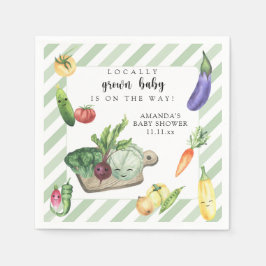 Lokal gezüchtete Baby Bauern Market Baby Shower Serviette
