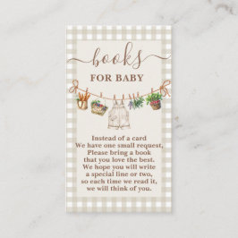 Lokal gezüchtete Baby-Duschbücher für Baby Begleitkarte