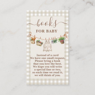 Lokal gezüchtete Baby-Duschbücher für Baby Begleitkarte
