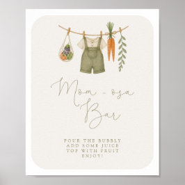 Lokal gezüchtete Babydusche Mama-osa-Bar Poster