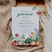 Lokal gezüchtete Bauern Market Baby Shower