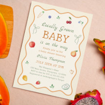 Lokal gezüchtete Bauern Market Baby Shower