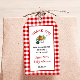 Lokal gezüchtete Bauern Market Baby Shower Geschenkanhänger