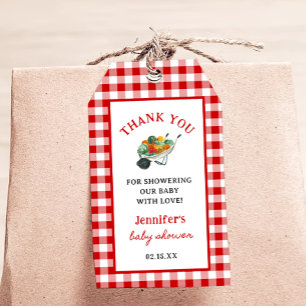 Lokal gezüchtete Bauern Market Baby Shower Geschenkanhänger