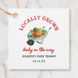 Lokal gezüchtete Bauern Market Baby Shower Geschenkanhänger