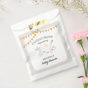Lokal gezüchtete Bauern Market Baby Shower Geschenktütchen