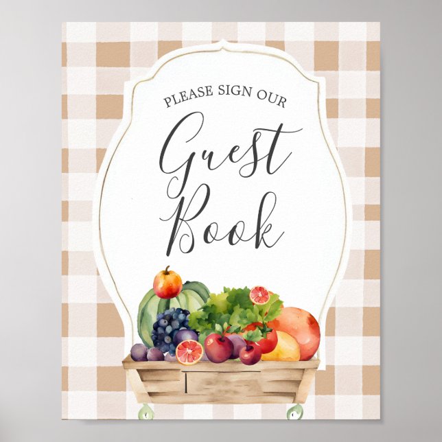 Lokal gezüchtete Veggies Bauer Market Gästebuch (Vorne)
