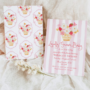 Lokal gezüchtete Whimsical-Baby-Dusche Einladung