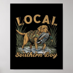 Lokal Südjunge Entenjagd Wasservögel Outdoor Poster