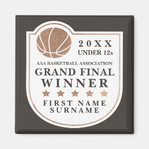 Lokale Basketball Grand Final Prize Trophy Keepake Magnet
