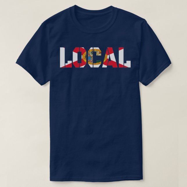 Lokale Florida Flag Lover T-Shirt (Design vorne)