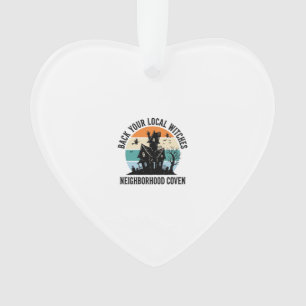 Lokale Hexe Halloween Spukhaus Retro Kunst Ornament