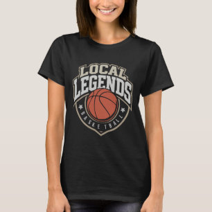 Lokale Legenden Basketball-Wappen Retro-Sport T-Shirt
