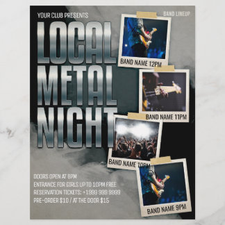 Lokale Metallshow | Club | BAR FLYER