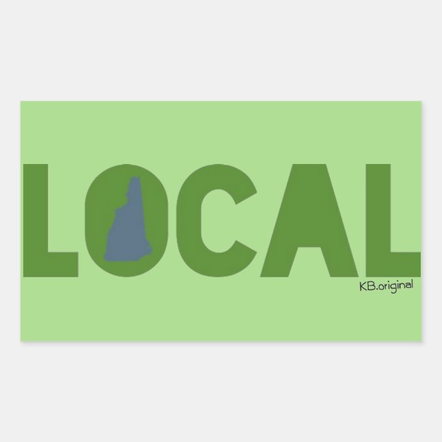 Lokaler Aufkleber für New Hampshire (Vorderseite)