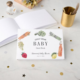 Lokaler Babygemüse Markt Baby Shower Gästebuch