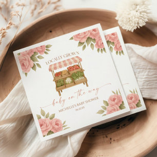 Lokaler Babymarkt-Baby-Shower Serviette