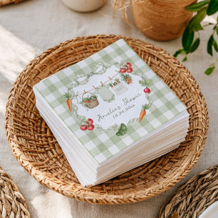 Lokaler Bauernmarkt-Baby-Party Serviette