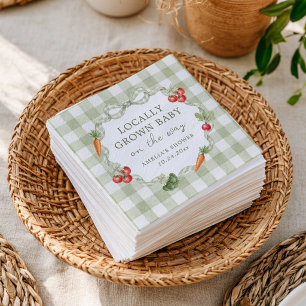Lokaler Bauernmarkt-Baby-Party Serviette
