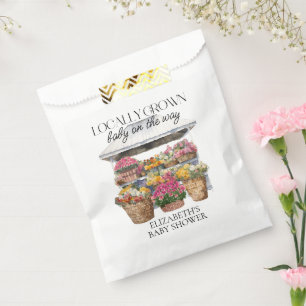 Lokaler Bauernmarkt Florale Babyparty  Geschenktütchen