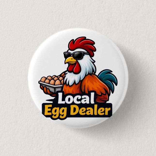 Lokaler Eierhändler, Gansta, Hahn. Button (Vorderseite)