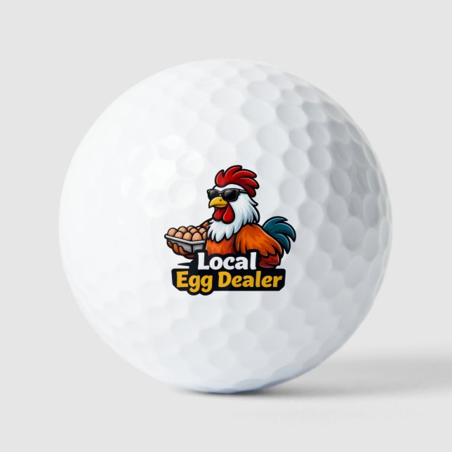 Lokaler Eierhändler, Gansta, Kader. Golfball (Vorderseite)