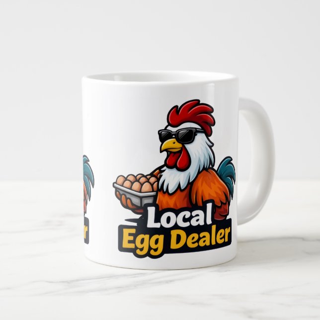 Lokaler Eierhändler, Gansta, Kader. Jumbo-Tasse (Vorderseite Rechts)