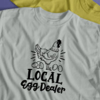 "Lokaler Eierhändler" lustiges Huhn