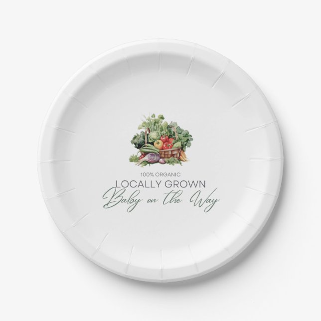 Lokales Baby Pappteller (Vorderseite)