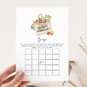Lokales Baby-Shower-Bingo-Spiel für selbstangebaut
