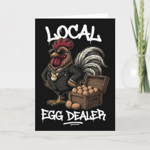 Lokales Eierhändler-Verzeichnis Ostern Lustiger Hü Karte