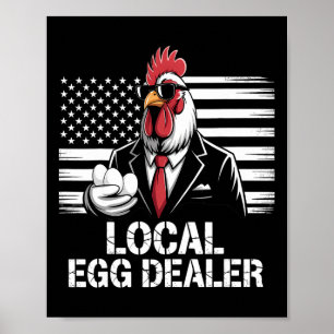 Lokales Eierhändler-Verzeichnis Ostern Lustiger Hü Poster