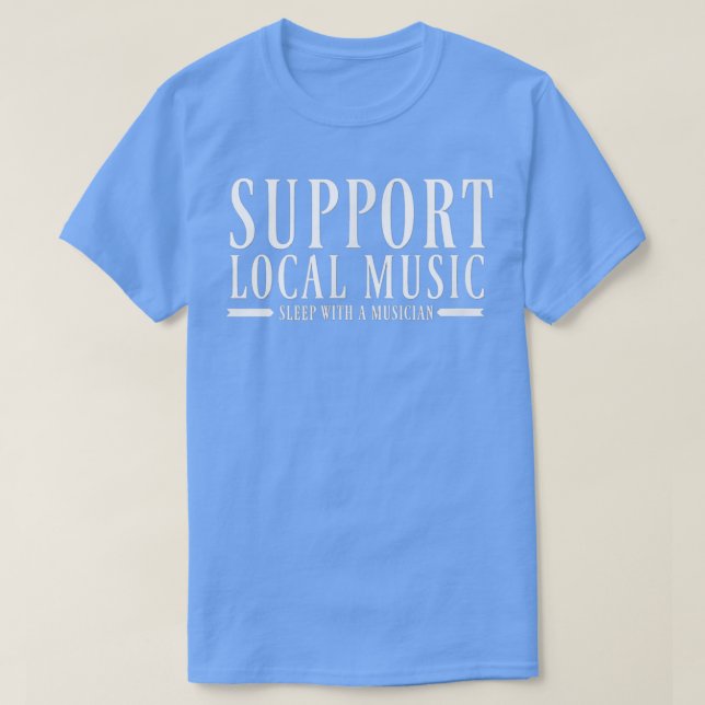 Lokales Medium Music Sleep With a Musician T-Shirt (Design vorne)