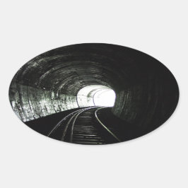 Lokaltunnel Ovaler Aufkleber