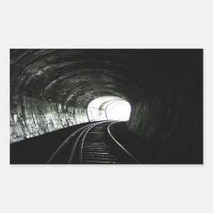 Lokaltunnel Rechteckiger Aufkleber