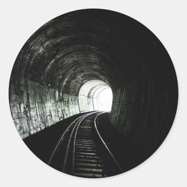 Lokaltunnel Runder Aufkleber (Vorderseite)