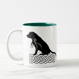 Lokis Buddies: Beagle Mickey Black Zweifarbige Tasse