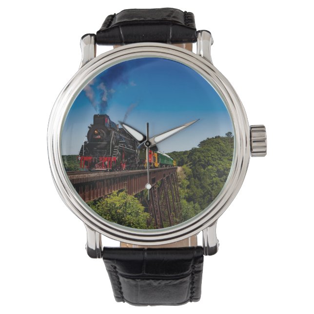 Lokomotivbahn Armbanduhr (Vorderseite)