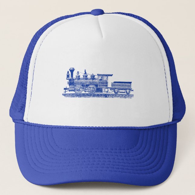 Lokomotive 02 - Marine Truckerkappe (Vorderseite)
