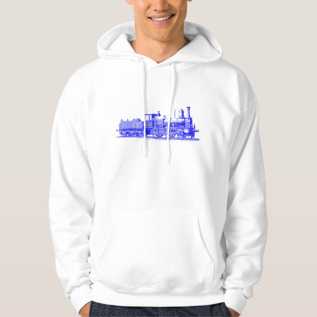 Lokomotive - blau hoodie (Vorderseite)