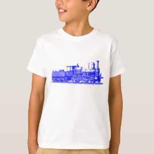 Lokomotive - blau T-Shirt