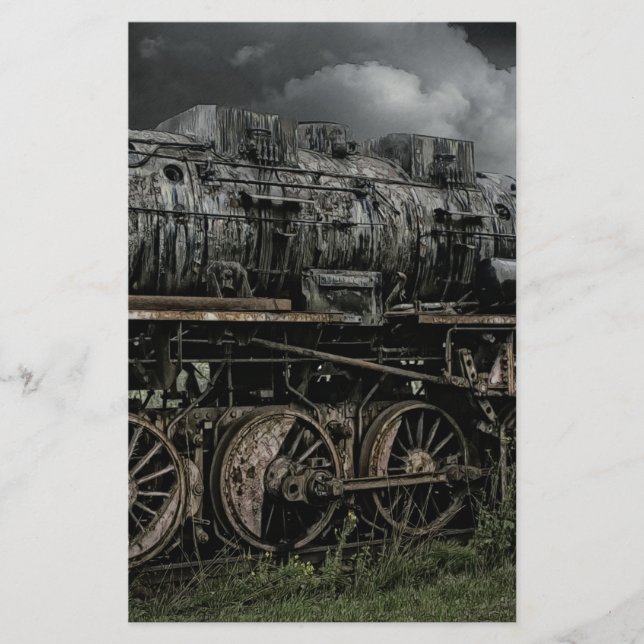 Lokomotive Dampf Motor Bahn (Vorderseite)