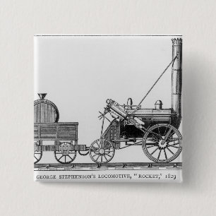 Lokomotive Georges Stephensons, "Rocket", 1829 Button