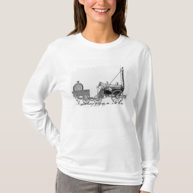 Lokomotive Georges Stephensons, "Rocket", 1829 T-Shirt (Vorderseite)